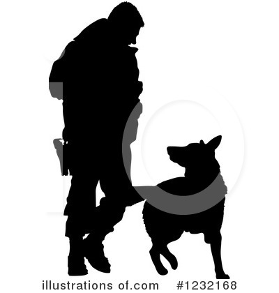 Royalty-Free (RF) Police Clipart Illustration by Maria Bell - Stock Sample #1232168
