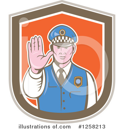 Policeman Clipart #1258213 by patrimonio