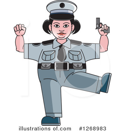 Royalty-Free (RF) Police Clipart Illustration by Lal Perera - Stock Sample #1268983
