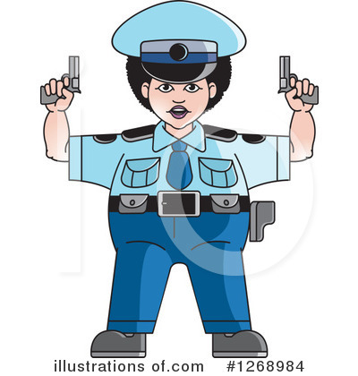 Royalty-Free (RF) Police Clipart Illustration by Lal Perera - Stock Sample #1268984