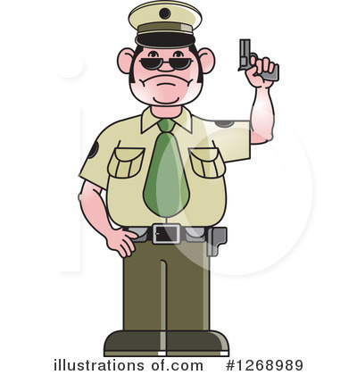 Royalty-Free (RF) Police Clipart Illustration by Lal Perera - Stock Sample #1268989