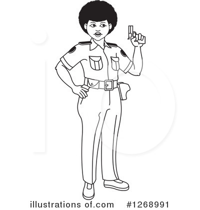 Royalty-Free (RF) Police Clipart Illustration by Lal Perera - Stock Sample #1268991