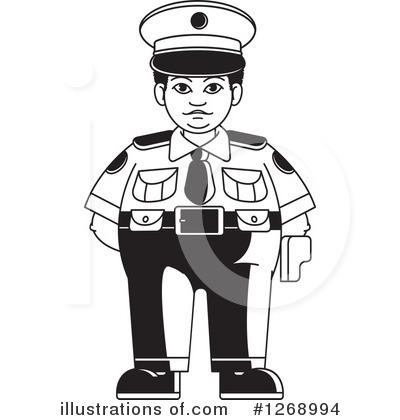 Royalty-Free (RF) Police Clipart Illustration by Lal Perera - Stock Sample #1268994