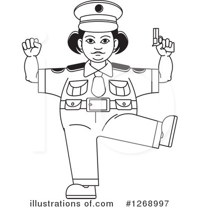 Royalty-Free (RF) Police Clipart Illustration by Lal Perera - Stock Sample #1268997