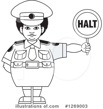 Royalty-Free (RF) Police Clipart Illustration by Lal Perera - Stock Sample #1269003