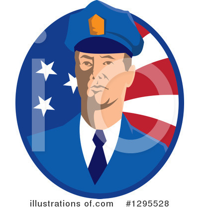 Royalty-Free (RF) Police Clipart Illustration by patrimonio - Stock Sample #1295528
