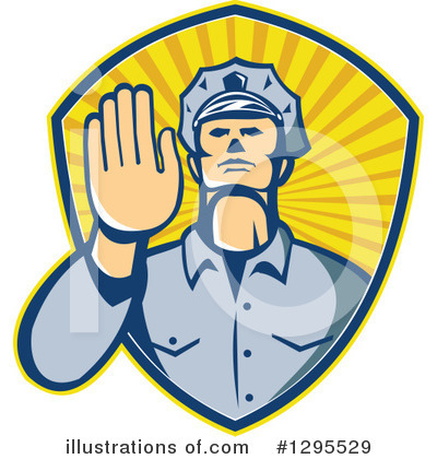 Police Man Clipart #1295529 by patrimonio