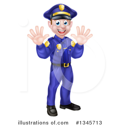 Royalty-Free (RF) Police Clipart Illustration by AtStockIllustration - Stock Sample #1345713