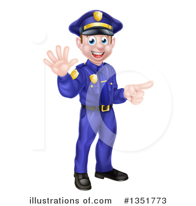 Royalty-Free (RF) Police Clipart Illustration by AtStockIllustration - Stock Sample #1351773