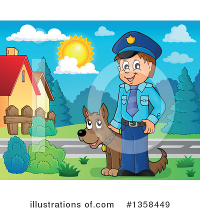 Police Dog Clipart #1358449 by visekart