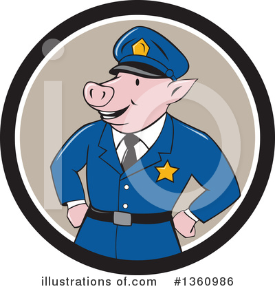 Policeman Clipart #1360986 by patrimonio