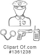Police Clipart #1361238 by Vector Tradition SM
