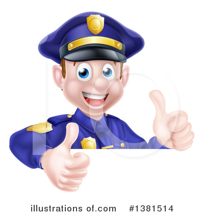 Royalty-Free (RF) Police Clipart Illustration by AtStockIllustration - Stock Sample #1381514