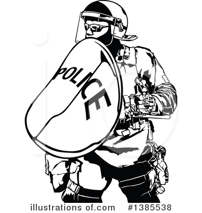 Royalty-Free (RF) Police Clipart Illustration by dero - Stock Sample #1385538