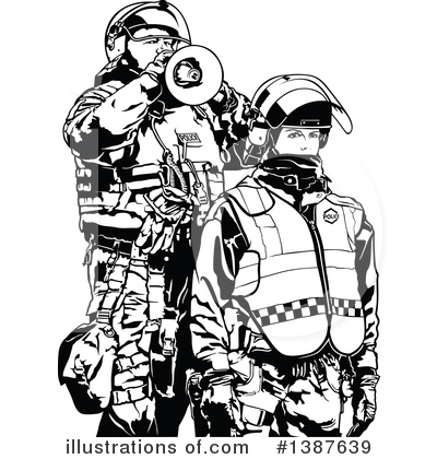 Royalty-Free (RF) Police Clipart Illustration by dero - Stock Sample #1387639