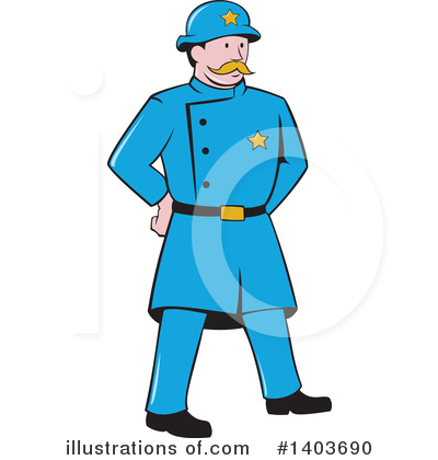Policeman Clipart #1403690 by patrimonio