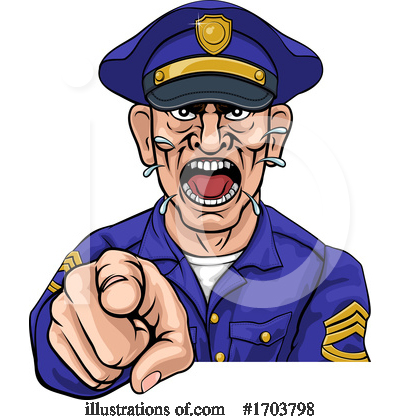 Law Enforcement Clipart #1703798 by AtStockIllustration