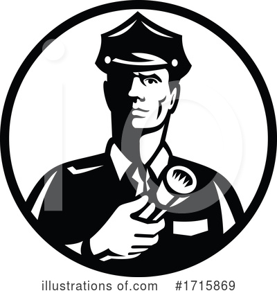Royalty-Free (RF) Police Clipart Illustration by patrimonio - Stock Sample #1715869