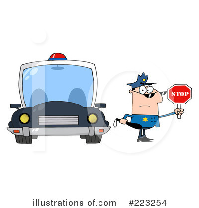 Police Car Clipart #223254 by Hit Toon