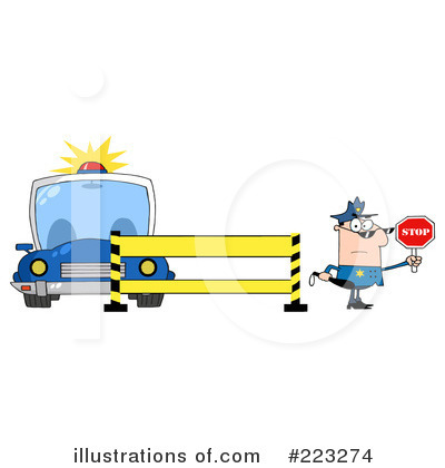 Police Car Clipart #223274 by Hit Toon