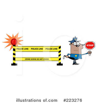 Royalty-Free (RF) Police Clipart Illustration by Hit Toon - Stock Sample #223276