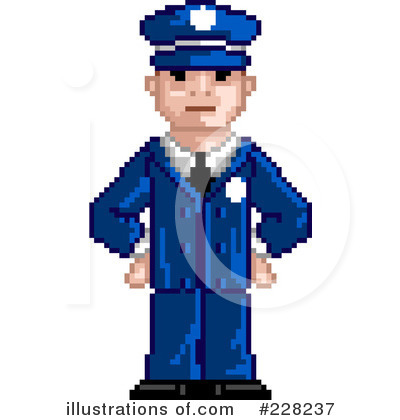 Royalty-Free (RF) Police Clipart Illustration by Tonis Pan - Stock Sample #228237