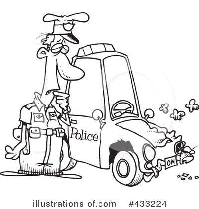 Police Car Clipart #433224 by toonaday