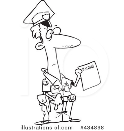 Royalty-Free (RF) Police Clipart Illustration by toonaday - Stock Sample #434868