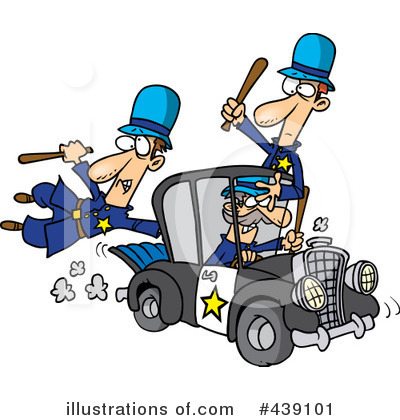 Royalty-Free (RF) Police Clipart Illustration by toonaday - Stock Sample #439101