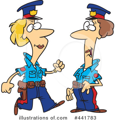 Royalty-Free (RF) Police Clipart Illustration by toonaday - Stock Sample #441783