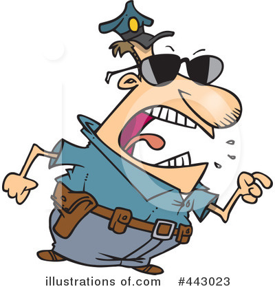 Royalty-Free (RF) Police Clipart Illustration by toonaday - Stock Sample #443023