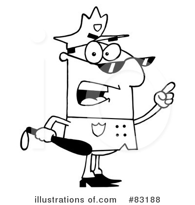 Royalty-Free (RF) Police Clipart Illustration by Hit Toon - Stock Sample #83188