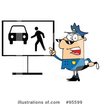 Royalty-Free (RF) Police Clipart Illustration by Hit Toon - Stock Sample #95599