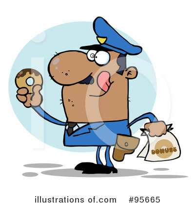 Royalty-Free (RF) Police Clipart Illustration by Hit Toon - Stock Sample #95665
