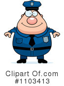 Police Man Clipart #1103413 by Cory Thoman