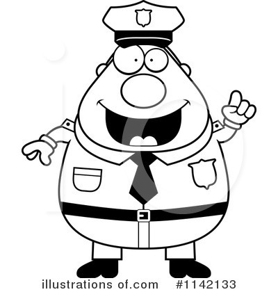 Royalty-Free (RF) Police Man Clipart Illustration by Cory Thoman - Stock Sample #1142133