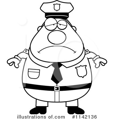 Royalty-Free (RF) Police Man Clipart Illustration by Cory Thoman - Stock Sample #1142136