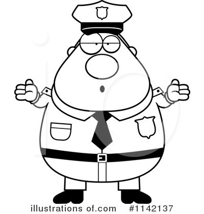 Royalty-Free (RF) Police Man Clipart Illustration by Cory Thoman - Stock Sample #1142137
