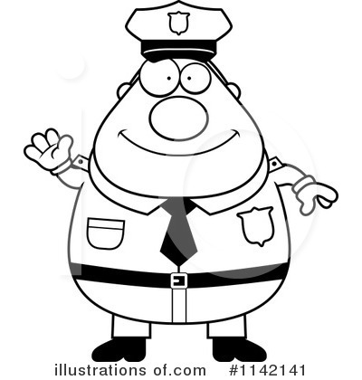 Royalty-Free (RF) Police Man Clipart Illustration by Cory Thoman - Stock Sample #1142141