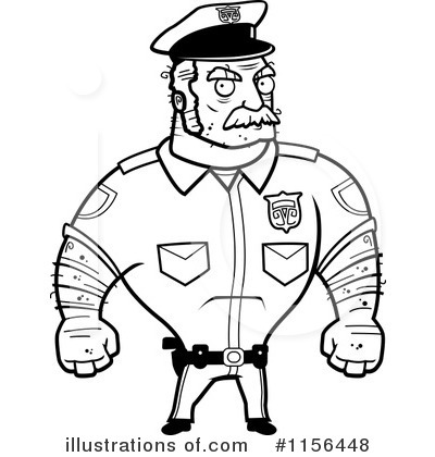 Royalty-Free (RF) Police Man Clipart Illustration by Cory Thoman - Stock Sample #1156448