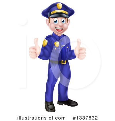 Royalty-Free (RF) Police Man Clipart Illustration by AtStockIllustration - Stock Sample #1337832