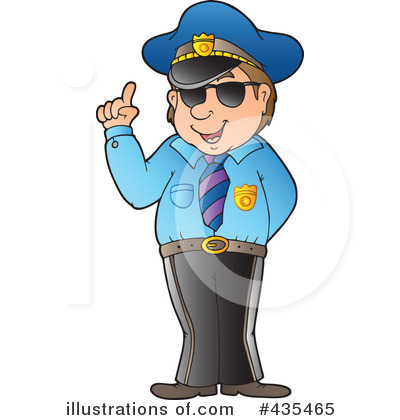 Royalty-Free (RF) Police Officer Clipart Illustration by visekart - Stock Sample #435465