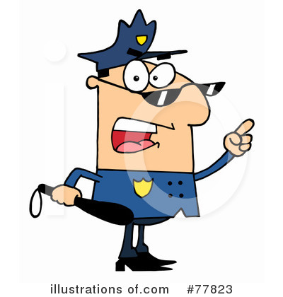 Royalty-Free (RF) Police Officer Clipart Illustration by Hit Toon - Stock Sample #77823