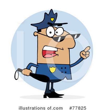 Royalty-Free (RF) Police Officer Clipart Illustration by Hit Toon - Stock Sample #77825