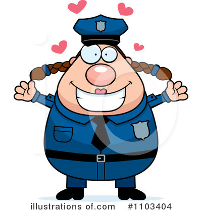 Police Woman Clipart #1103404 by Cory Thoman