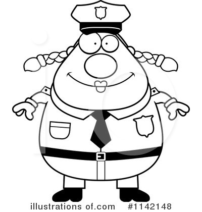 Royalty-Free (RF) Police Woman Clipart Illustration by Cory Thoman - Stock Sample #1142148