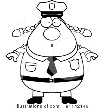 Royalty-Free (RF) Police Woman Clipart Illustration by Cory Thoman - Stock Sample #1142149
