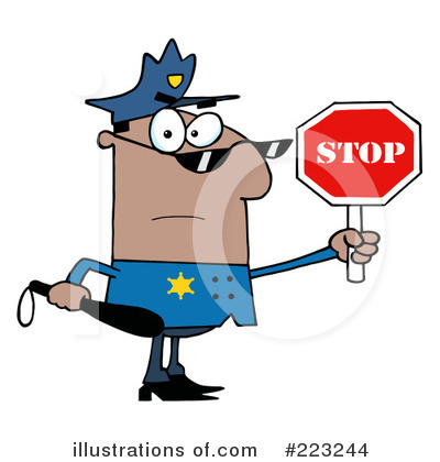 Policeman Clipart #223244 by Hit Toon