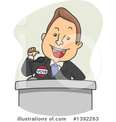 Royalty-Free (RF) Politician Clipart Illustration by BNP Design Studio - Stock Sample #1392263