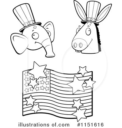 American Flag Clipart #1151616 by Cory Thoman